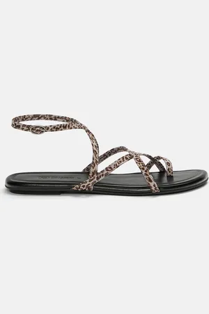 Pull&Bear Platte Sandaal Met Bandjes En Panterprint