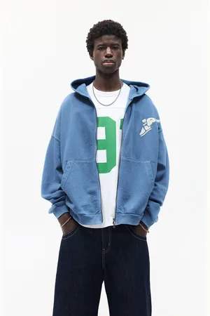 Pull&Bear Blauwe Goodyear Capuchonsweater