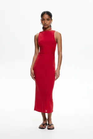 Pull&Bear Strakke Midi-Jurk