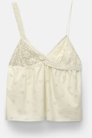 Pull&Bear Top Met Asymmetrische Schouderbandjes