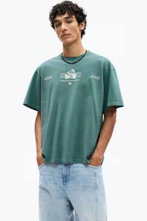 Pull&Bear T-Shirt Met Le Baiser-Afbeelding