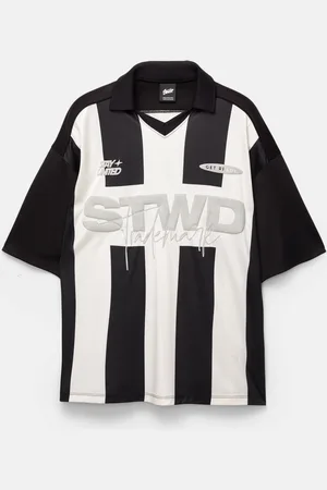 Pull&Bear Gestreept Stwd Voetbal-T-Shirt