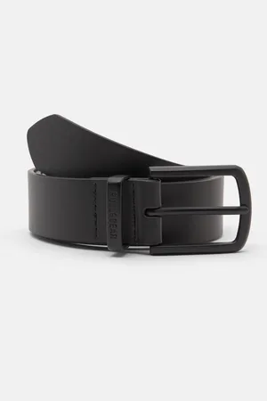 Pull&Bear Riem Met Leereffect En Zwarte Gesp