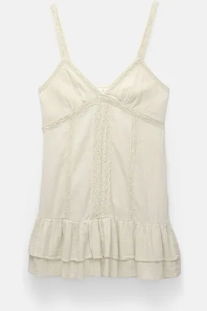 Pull&Bear Korte Jurk Met Volants