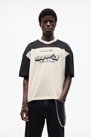 Pull&Bear Stwd Hockey T-Shirt Van Gaasstof