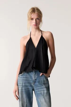 Pull&Bear Top Met Satijnen Revers