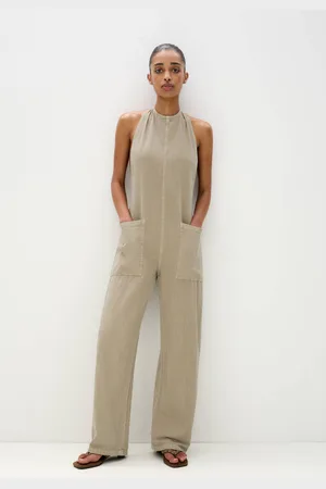 Pull&Bear Super Baggy Tuinbroek Met Open Rug