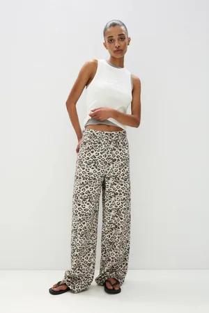 Pull&Bear Stwd Baggy Jeans Met Dierenprint