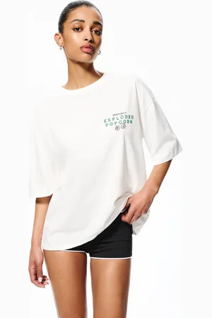 Pull&Bear T-Shirt Met Popcornprint