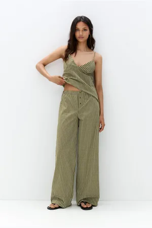 Pull&Bear Gestreepte Pyjamalook Broek