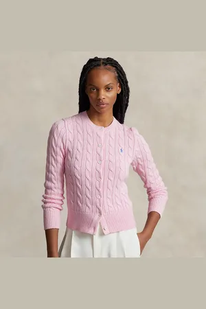 Ralph Lauren Kabelgebreid vest met ronde hals