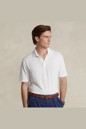 Ralph Lauren Classic fit katoen-linnen mesh Polo-shirt