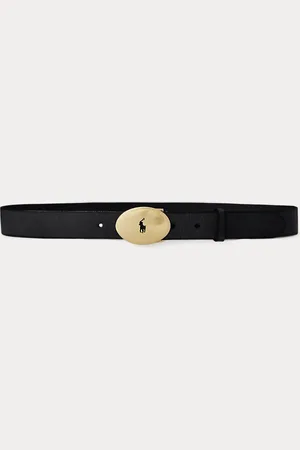 Ralph Lauren Vachetta leren Polo ID riem met gesp