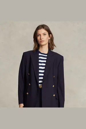 Ralph Lauren Double-breasted blazer van wolmix