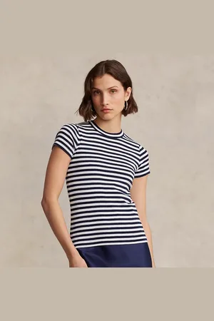 Ralph Lauren Geribbeld katoenen T-shirt met strepen