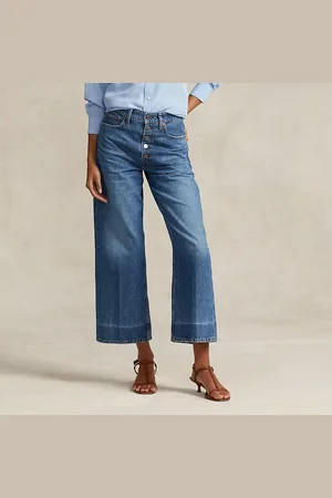 Ralph Lauren Cropped jeans met wijde pijp