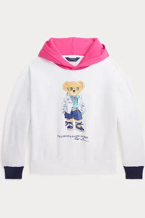 Ralph Lauren Fleece hoodie met Polo Bear