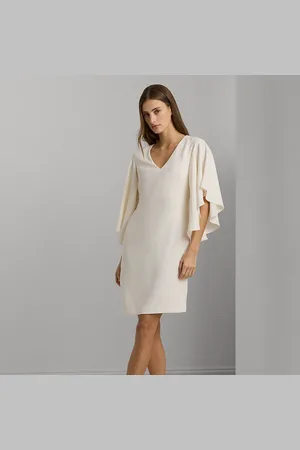 Ralph Lauren Cocktailjurk met ruches aan de mouwen