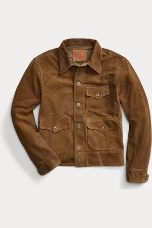 Ralph Lauren Ruwe suède jas