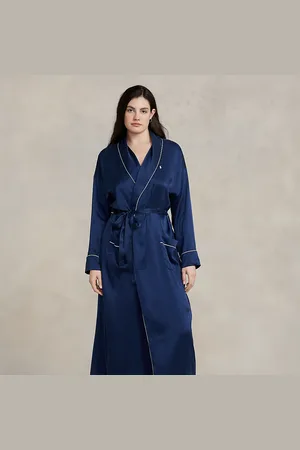 Ralph Lauren Zijden badjas met stretch