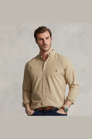Ralph Lauren Grotere Maten - Garment-dyed Oxford overhemd