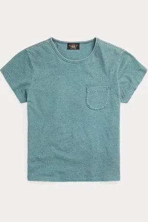 Ralph Lauren Katoen-linnen T-shirt met borstzak
