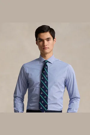 Ralph Lauren Custom fit gestreept poplin overhemd