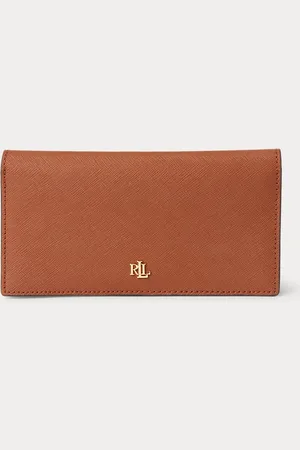 Ralph Lauren Slanke gearceerd leren portemonnee