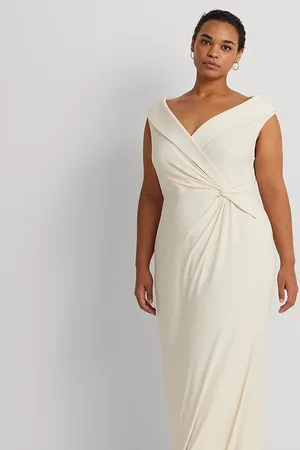 Ralph Lauren Plus Size - Jersey off-shoulder jurk