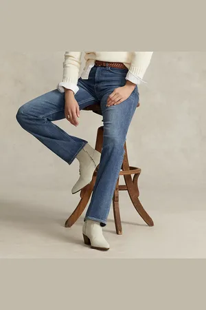 Ralph Lauren Rechte jeans met hoge taille