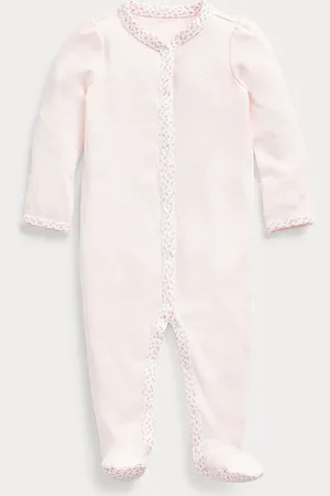 Ralph Lauren Katoenen overall met gebloemde rand