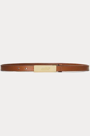 Ralph Lauren Smalle leren riem met logo