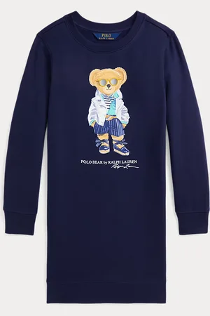 Ralph Lauren Fleece jurk met Polo Bear
