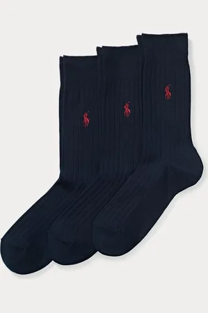 Ralph Lauren Verpakking van 3 paar geribbelde sokken