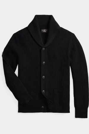 Ralph Lauren Kasjmier vest met sjaalkraag en textuur