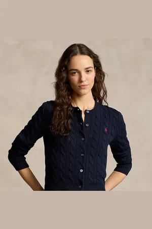 Ralph Lauren Kabelgebreid vest met ronde hals