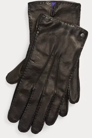 Ralph Lauren Lamsleren handschoenen kasjmier voering