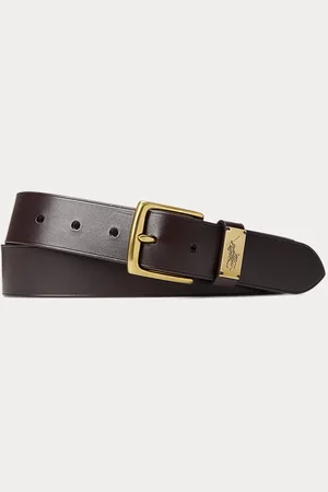 Ralph Lauren Leren riem met Pony-plaquette
