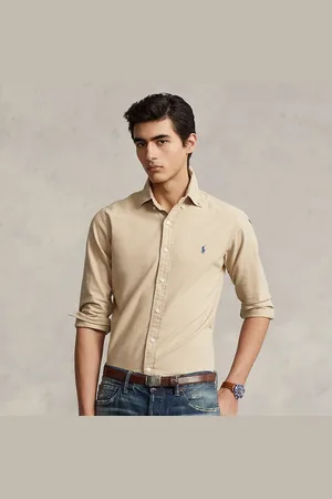 Ralph Lauren Custom fit geverfd Oxford overhemd