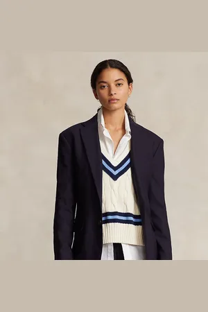 Ralph Lauren Blazer van wolmix met stretch