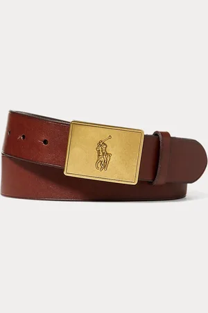 Ralph Lauren Leren riem met Pony gesp