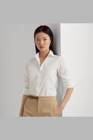 Ralph Lauren Petite - Easy Care katoenen overhemd