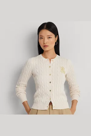 Ralph Lauren Kabelgebreid katoenen vest
