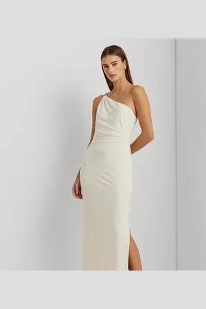 Ralph Lauren Jersey one-shoulder jurk