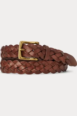 Ralph Lauren Gevlochten kalfsleren riem
