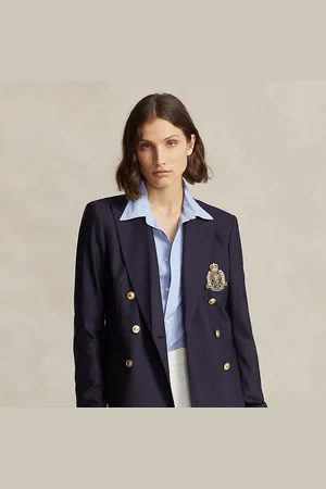 Ralph Lauren Double-breasted blazer met embleem