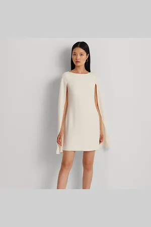 Ralph Lauren Georgette cocktailjurk met cape