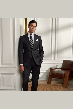 Ralph Lauren Gregory handgemaakt wollen serge kostuum