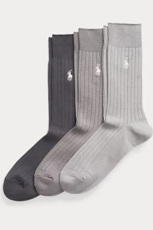 Ralph Lauren 3-pack geribbelde sokken van katoenmix