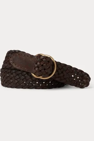 Ralph Lauren Gevlochten leren riem
